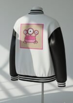 Monster Varsity Jacket - Onyx White